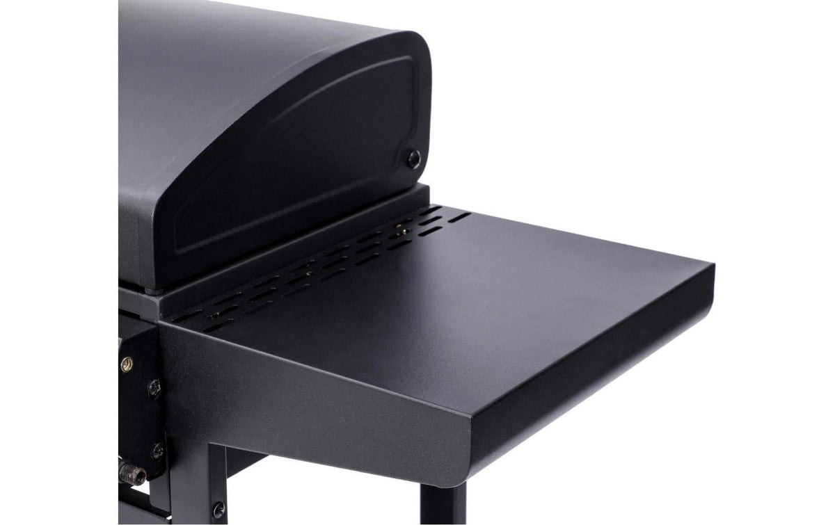 Ohmex Gasgrill mit 3 Seitentischen – 3 Brenner, 1727 cm², 7,5 kW – Schwarz/Edelstahl