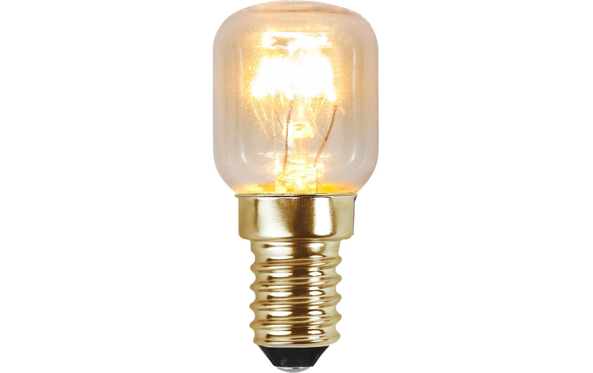 Star Trading Backofenlampe E14 Spezialform – 130 lm, 25 W, Warmweiss 2700 K, dimmbar – IP20 – 10 Stk., Glas