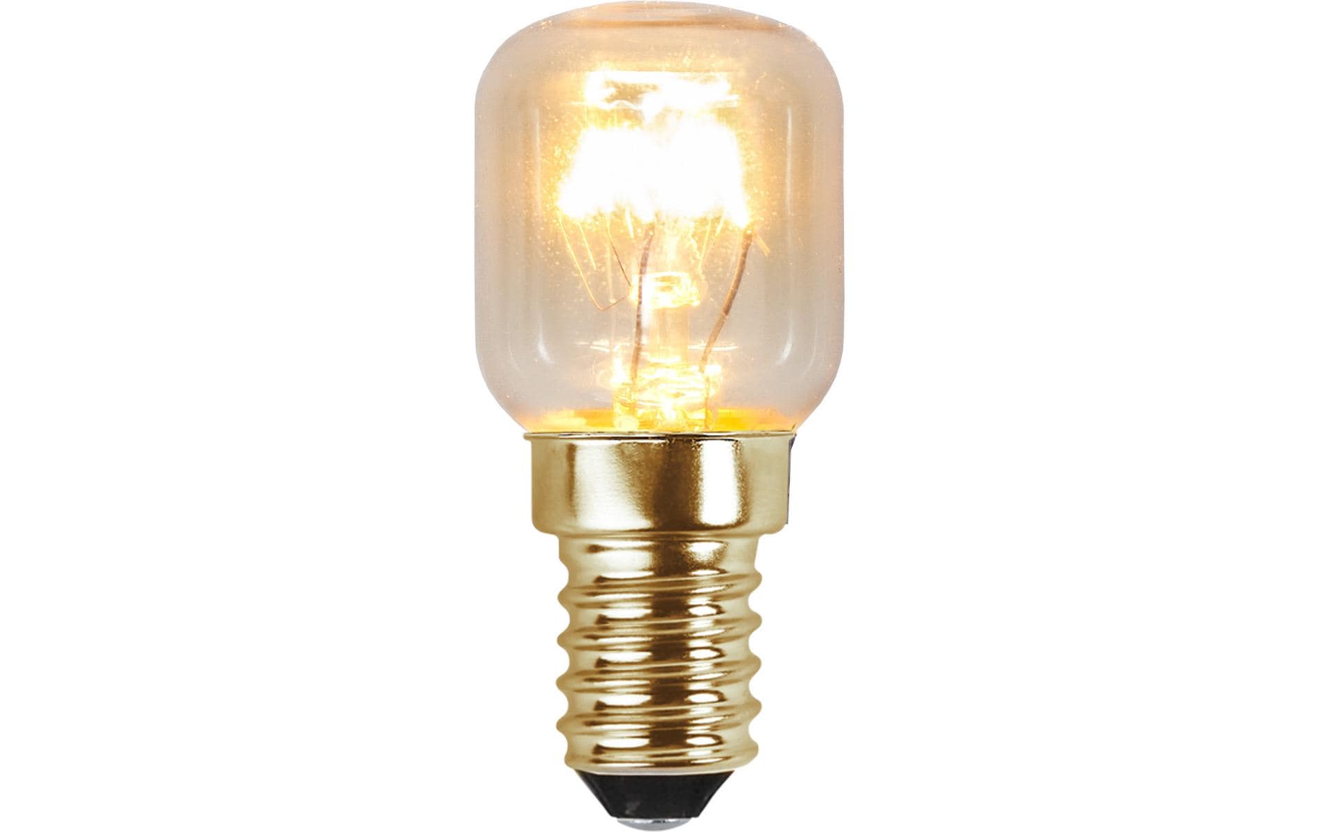 Star Trading Backofenlampe E14 Spezialform – 130 lm, 25 W, Warmweiss 2700 K, dimmbar – IP20 – 10 Stk., Glas