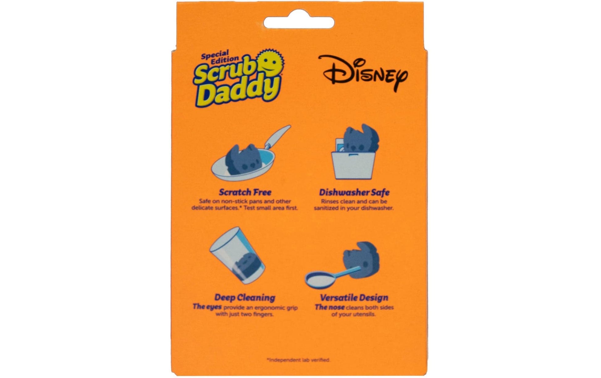 Scrub Daddy Spülschwamm – für Geschirr, Glas, empfindliche Oberflächen, 10,1 × 4,1 × 15 cm, Blau, 1 Stk.