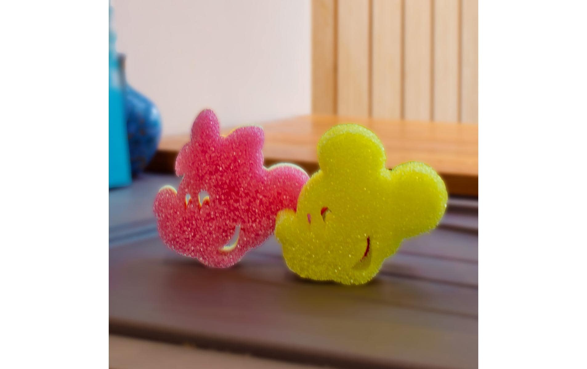 Scrub Daddy Spülschwamm – Motiv Minnie Mouse, für Geschirr, Glas, Edelstahl, 10,1 × 4 × 15 cm, Pink, 1 Stk.