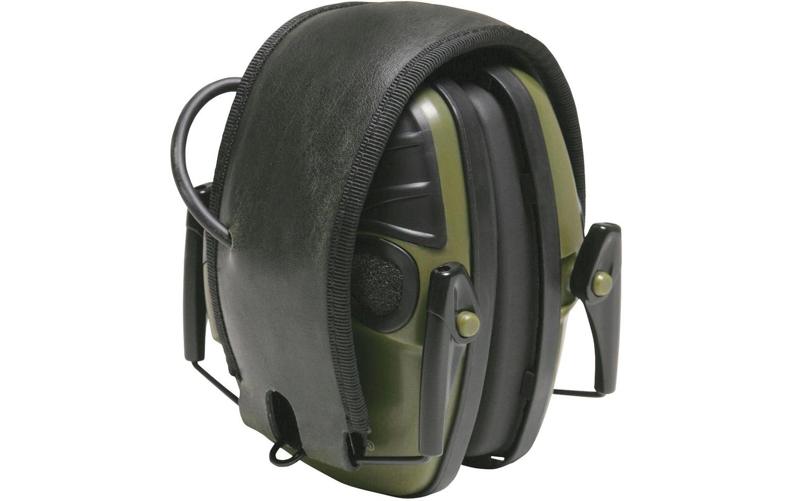 Howard Leight Impact Sport 1013530 Elektronischer Kapselgehörschutz – Olivgrün
