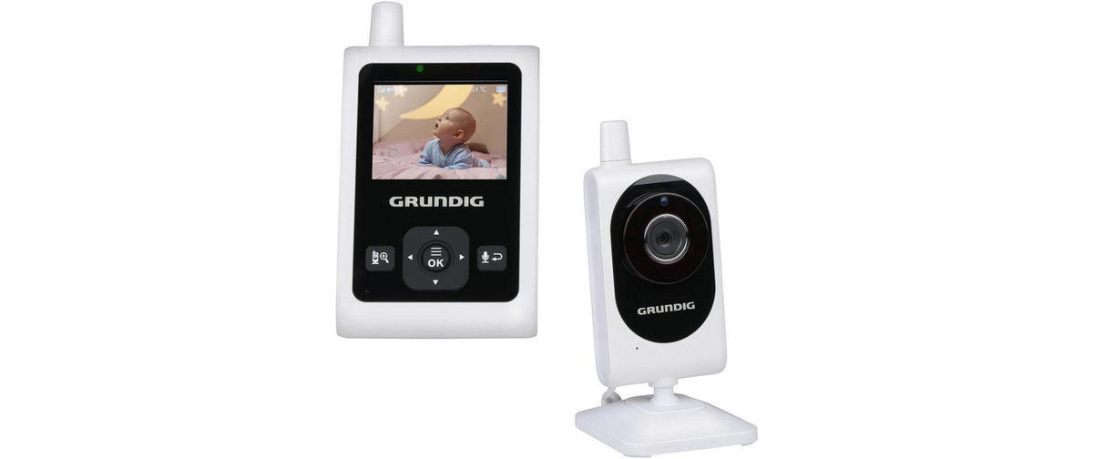 Grundig Video Babyphone 2.4 – 5,0" Display – 2,4 GHz – Akku-/Netzbetrieb – Nachtlicht, Geräuschsensor
