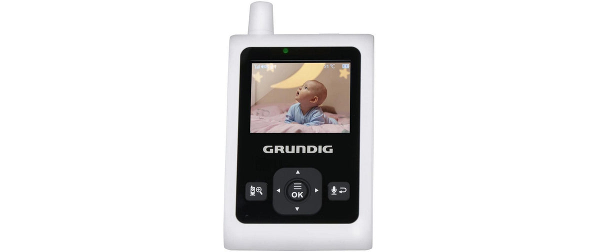 Grundig Video Babyphone 2.4 – 5,0" Display – 2,4 GHz – Akku-/Netzbetrieb – Nachtlicht, Geräuschsensor