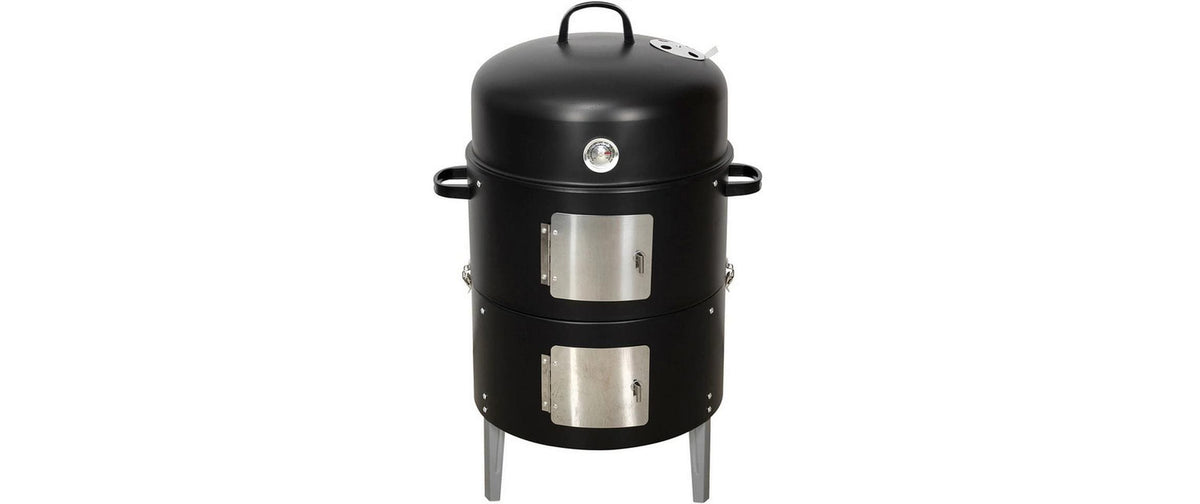 Nouvel Vertikal-Smoker 3in1 – Holz, Grillfläche 40×40 cm, 54×43×84 cm, Stahl