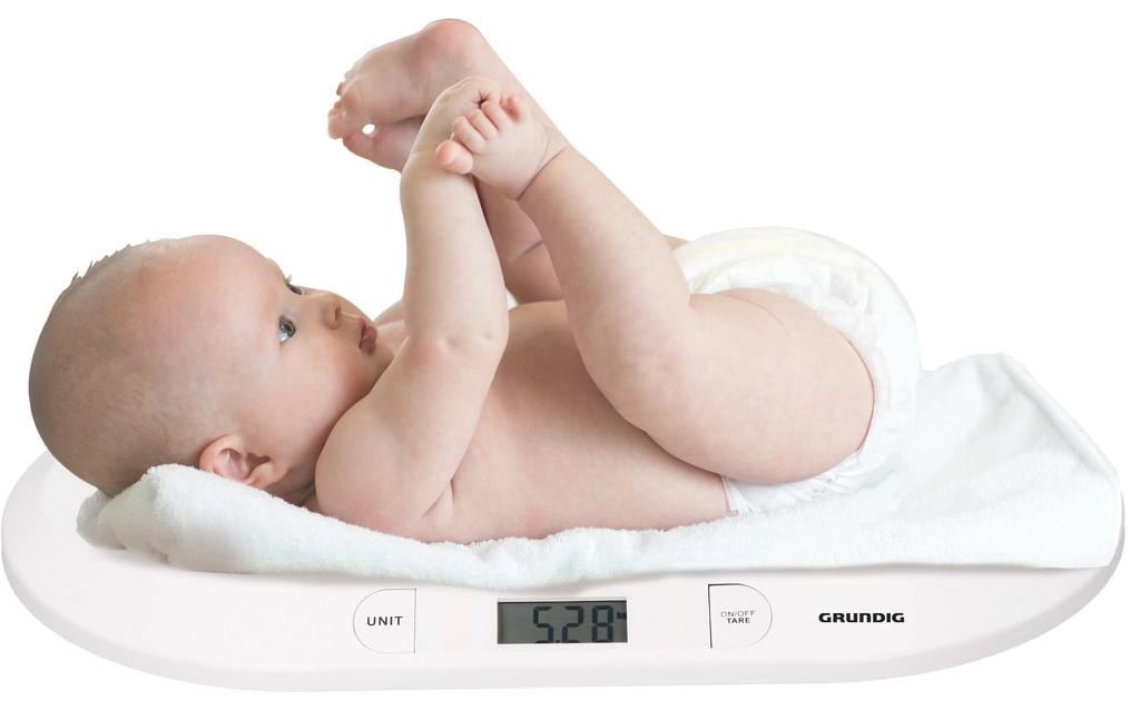 Grundig Paketwaage – Tragkraft 20 kg, Weiss