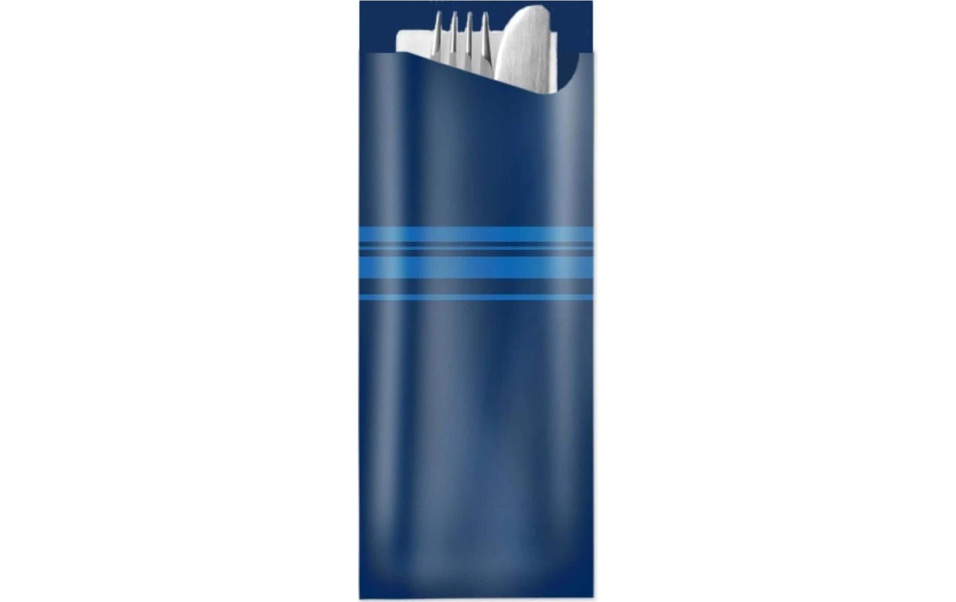 Pochetta Besteck-Set, Papier/Karton – 27 cm, Blau