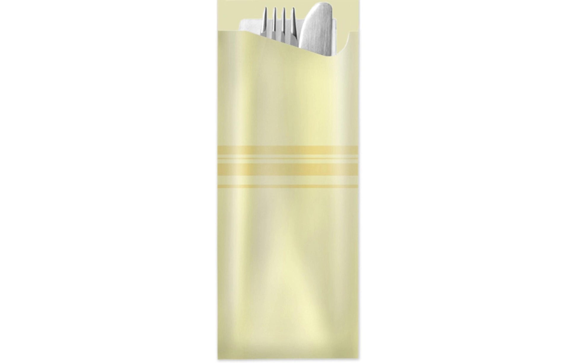 Pochetta Besteck-Set, Papier/Karton – 27 cm, Champagner