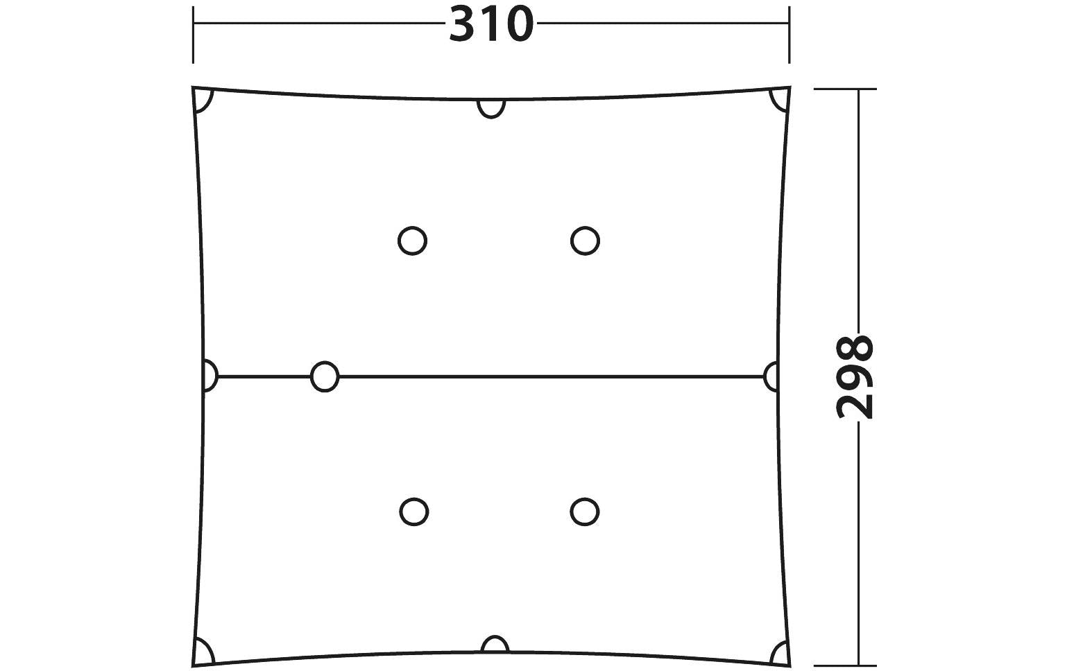 Robens Tarp Vestis Duo UL – Wassersäule 2000 mm, eckig – 2920×3100×2920 mm – Orange – Polyester