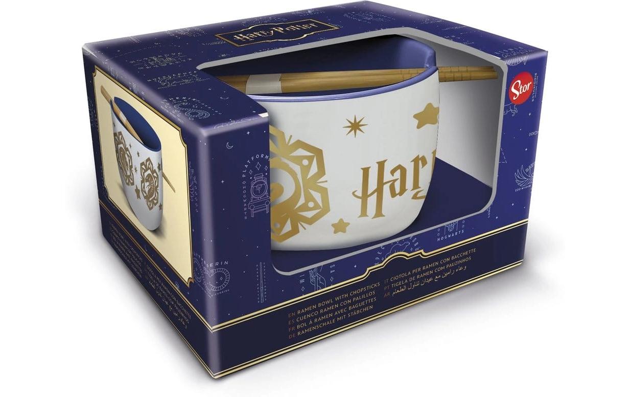 Stor Ramen-Schüssel Harry Potter – 12er Set, 500 ml, Ø 13,8 cm, Keramik, Mehrfarbig, mit Stäbchen