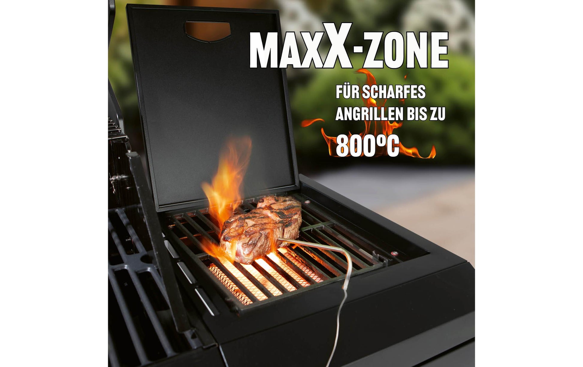 Landmann Gasgrill Black 6.1 – 6 Brenner, 21,7 kW, 168 × 57 × 119 cm – schwarz