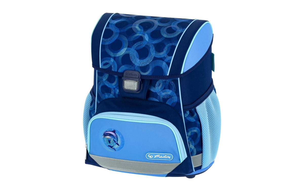 Herlitz Loop Plus – Schulrucksack-Set 4-teilig, Blau, 17 l