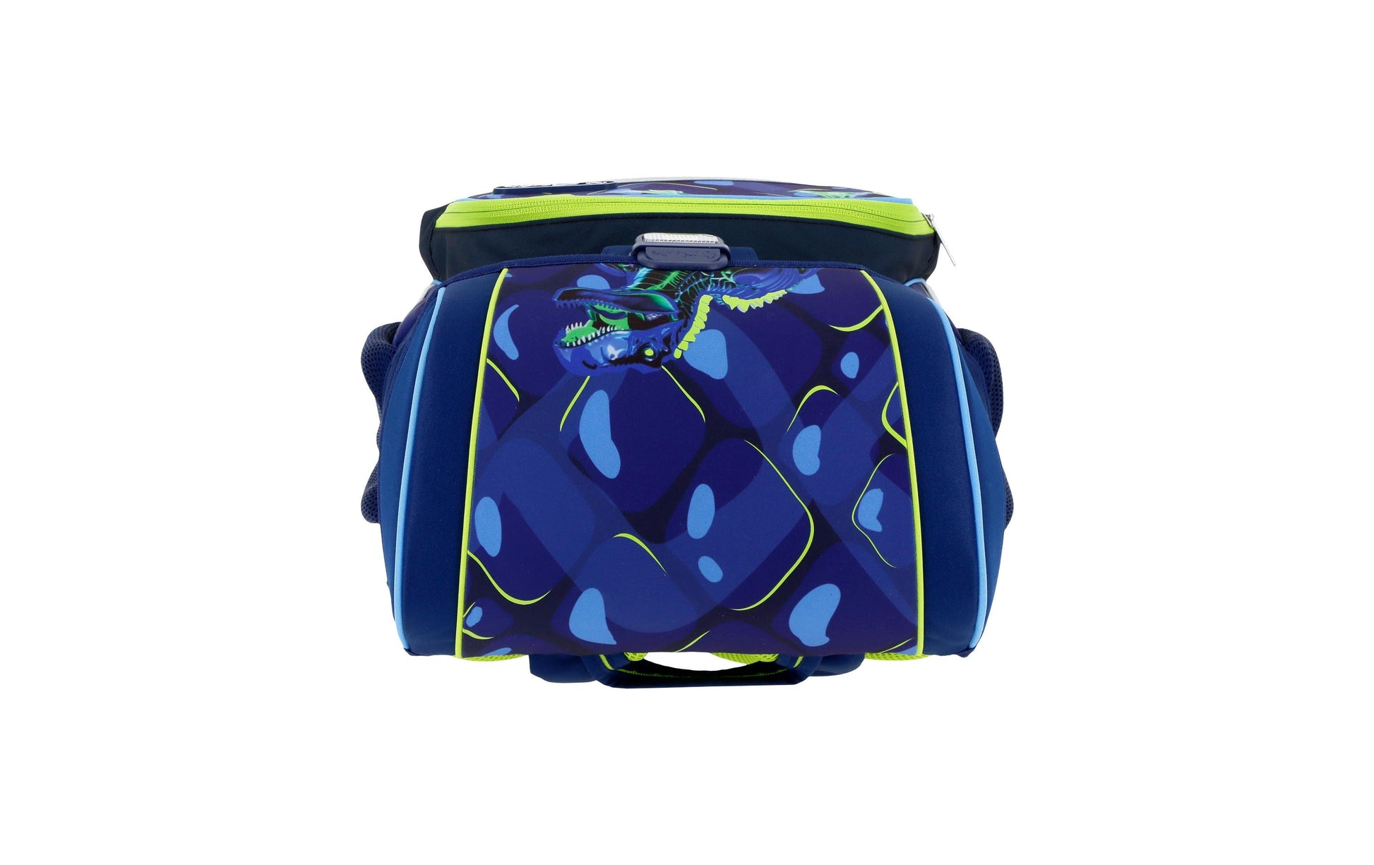 Herlitz Loop Plus Rex Explorer – Schulrucksack-Set 4-teilig, Dunkelblau, Hellblau, Neongrün, 17 l