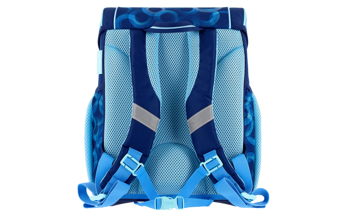 Herlitz Loop Plus – Schulrucksack-Set 4-teilig, Blau, 17 l