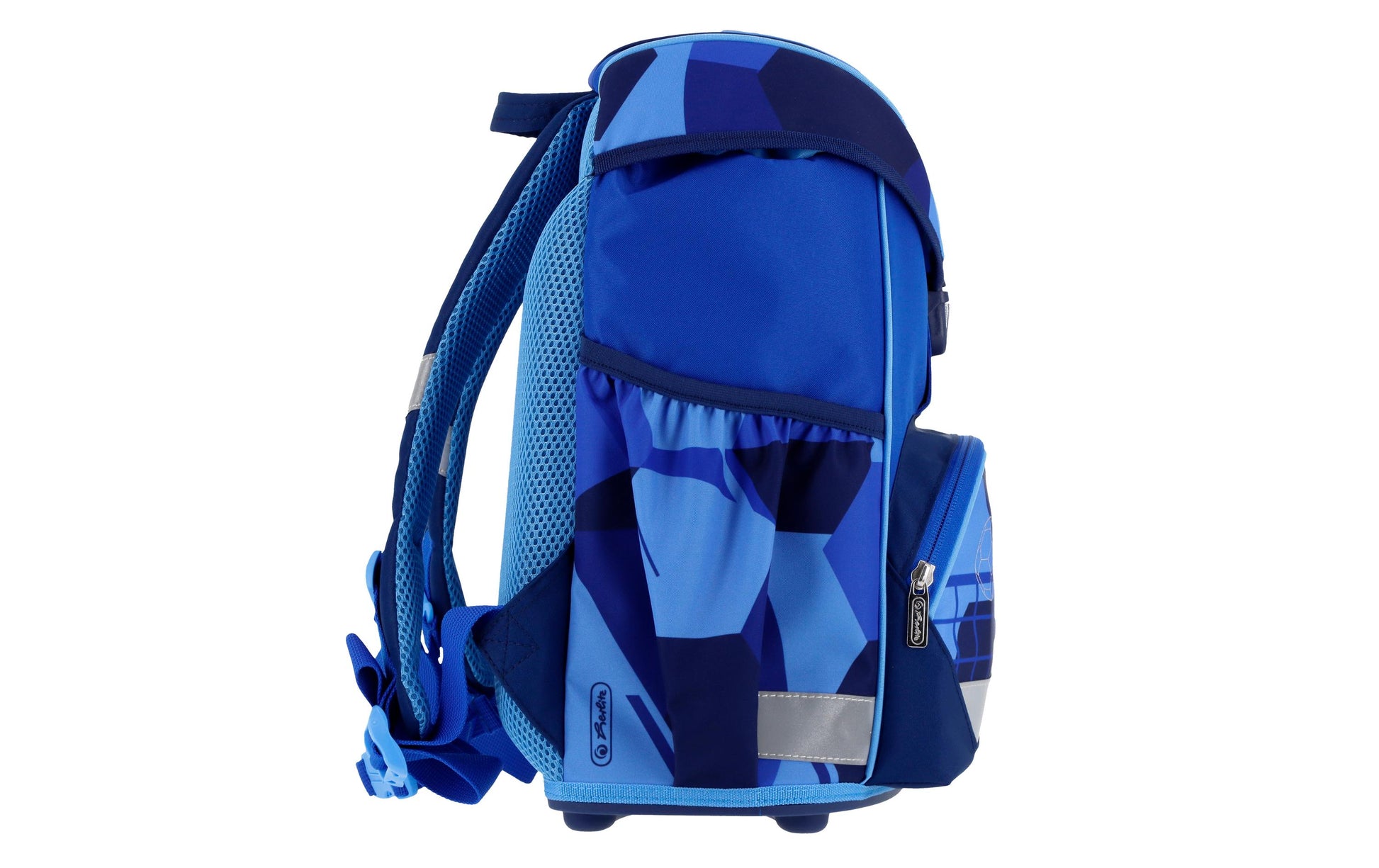 Herlitz UltraLight Plus – Schulrucksack-Set 4-teilig, Blau, 16 l, 28×36×21 cm