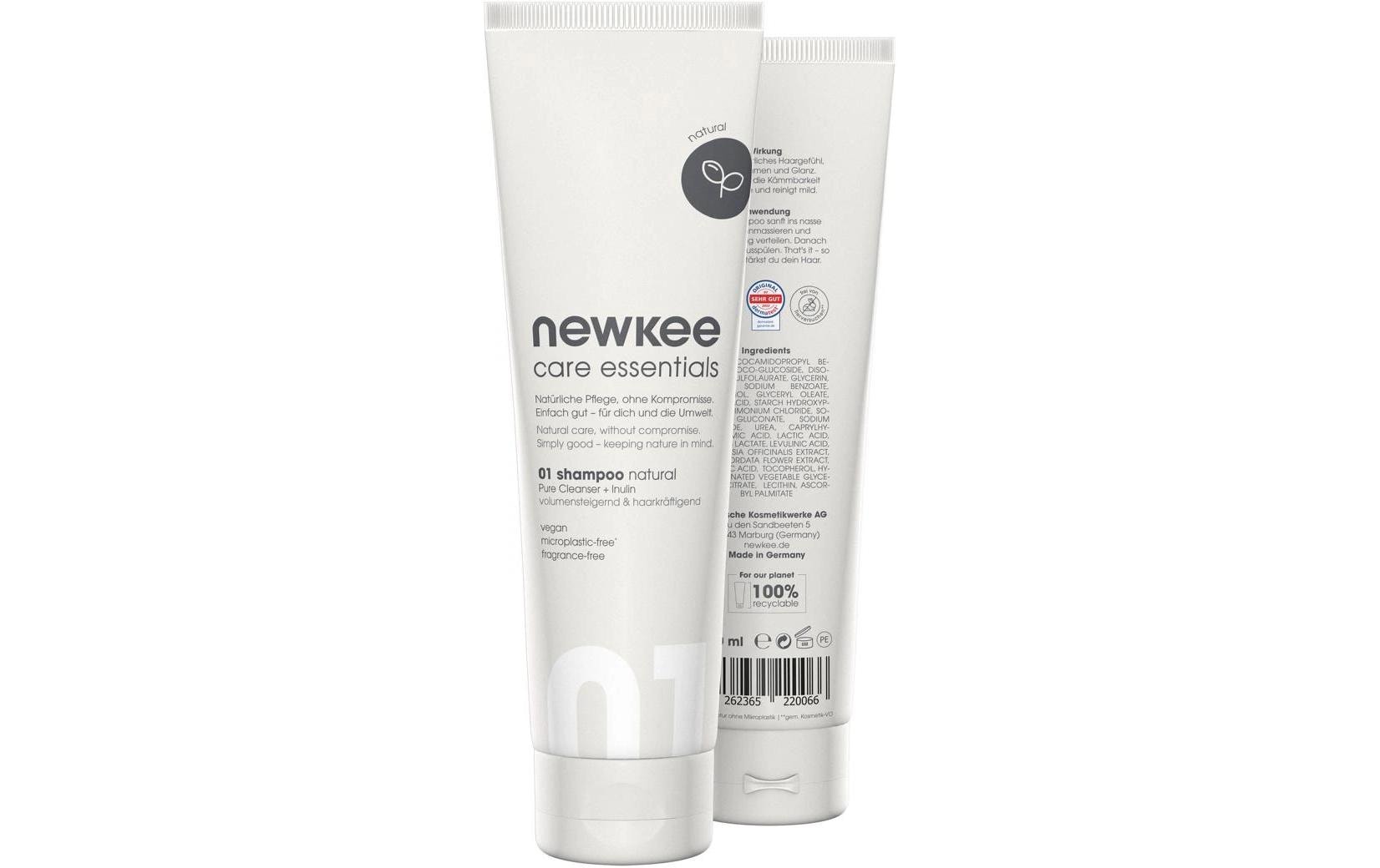 Newkee Shampoo natural – parfümfrei, vegan – 150 ml