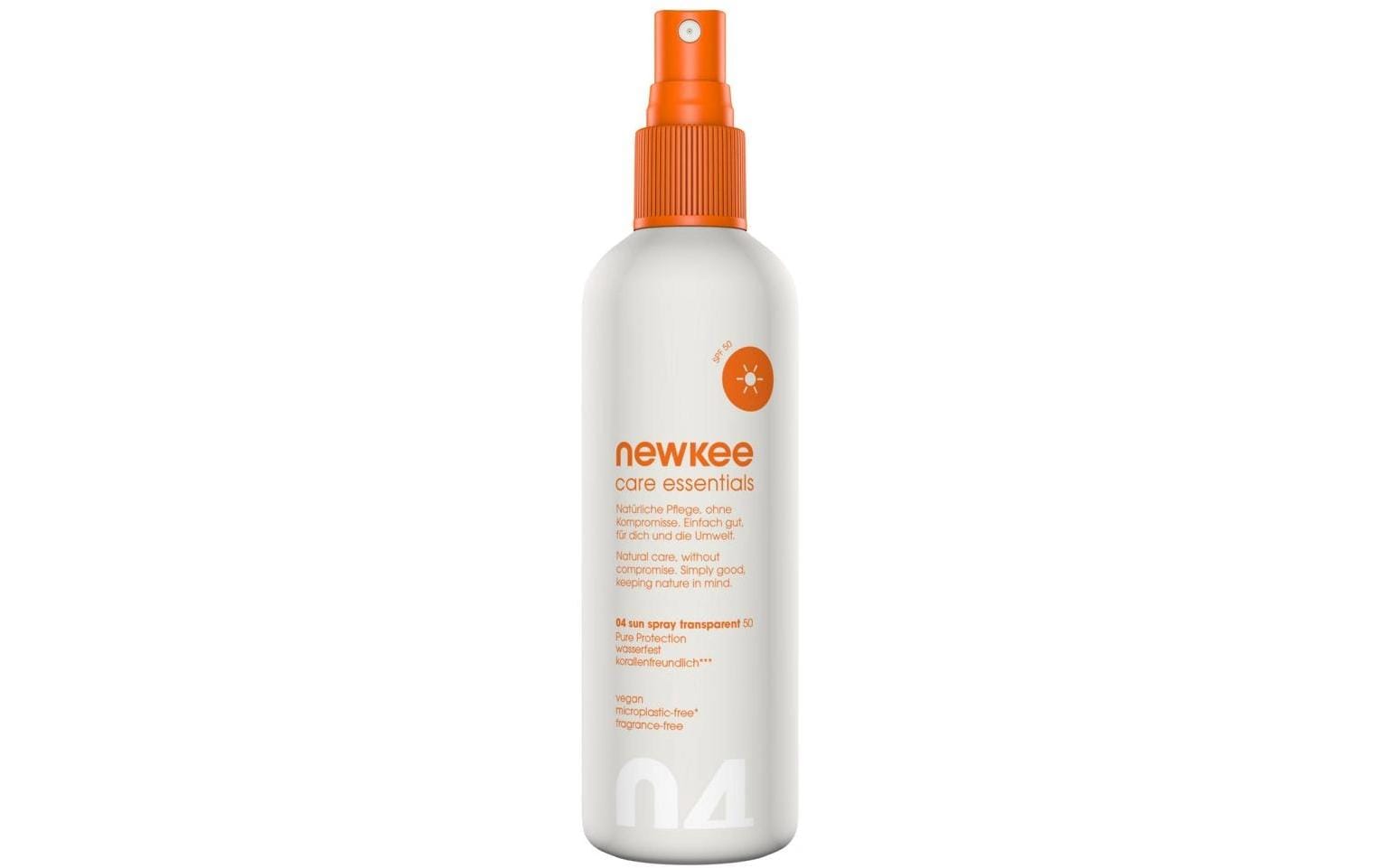 Newkee Sonnenspray LSF 50+ – transparent, wasserfest – 150 ml