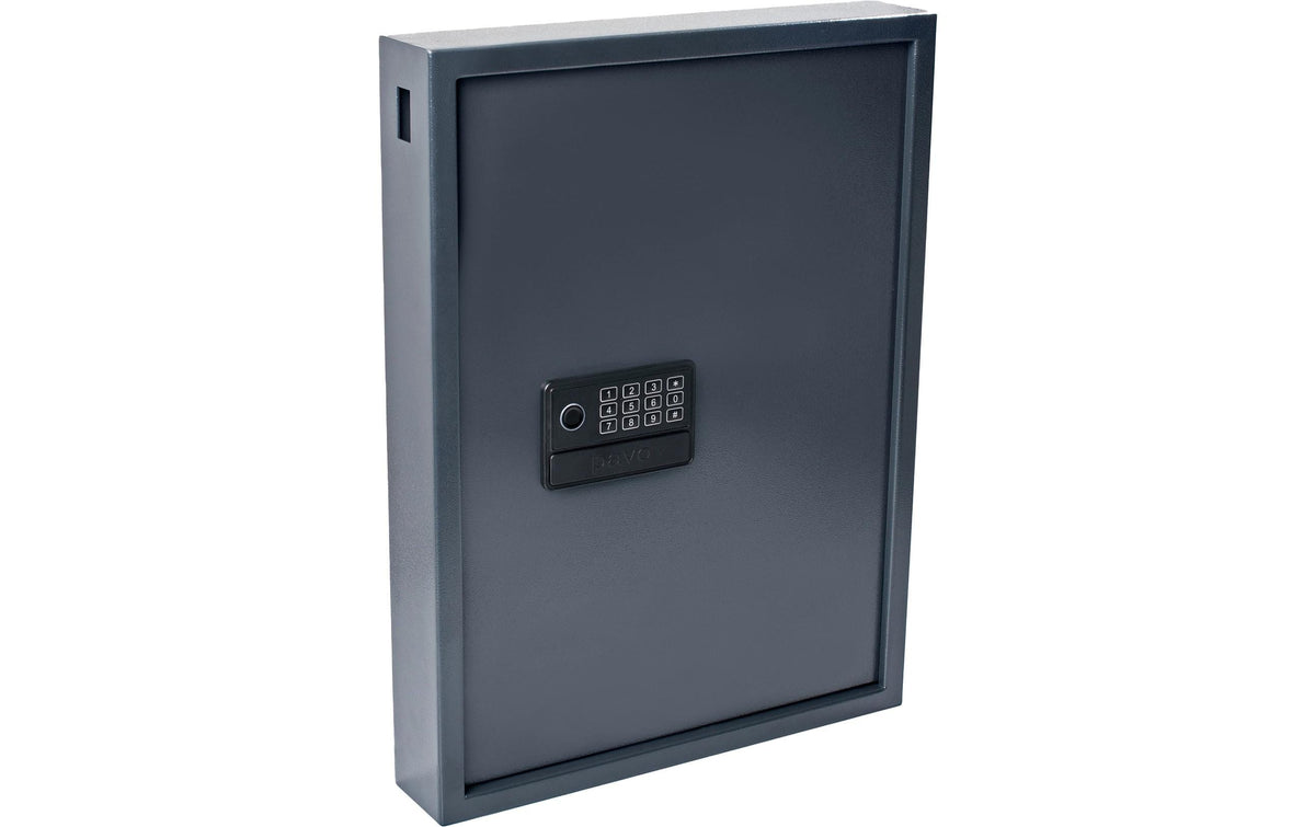 PAVO Advanced – Schlüsseltresor, Elektronikschloss, für 50 Schlüssel, 380 × 100 × 550 mm, Dunkelgrau