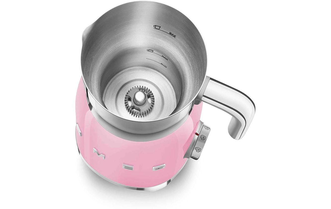 Smeg Milchaufschäumer MFF11PKEU – 600 ml, 500 W – rosa
