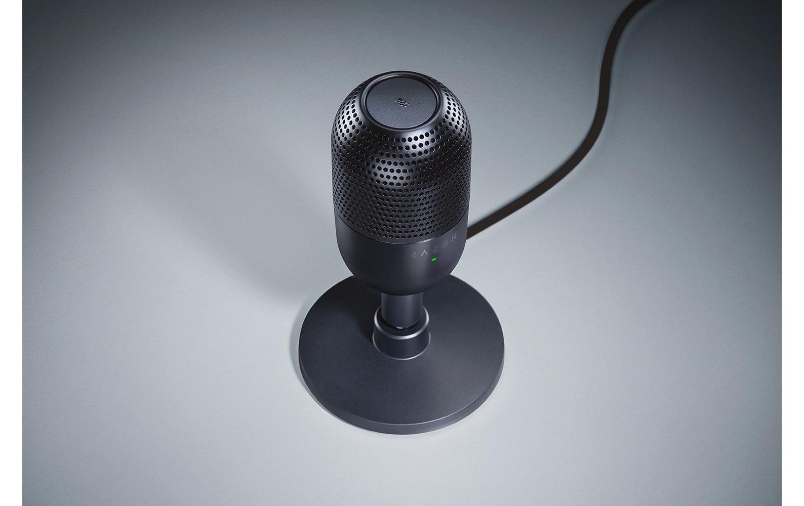 Razer Seiren V3 Mini – Tischmikrofon – USB-C, Superniere, 24 Bit/96 kHz – Schwarz