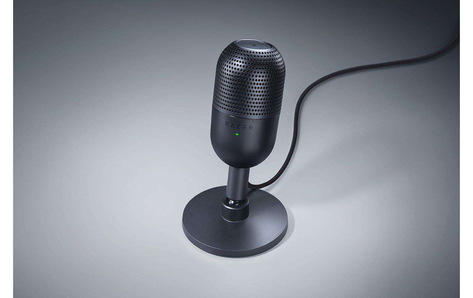 Razer Seiren V3 Mini – Tischmikrofon – USB-C, Superniere, 24 Bit/96 kHz – Schwarz