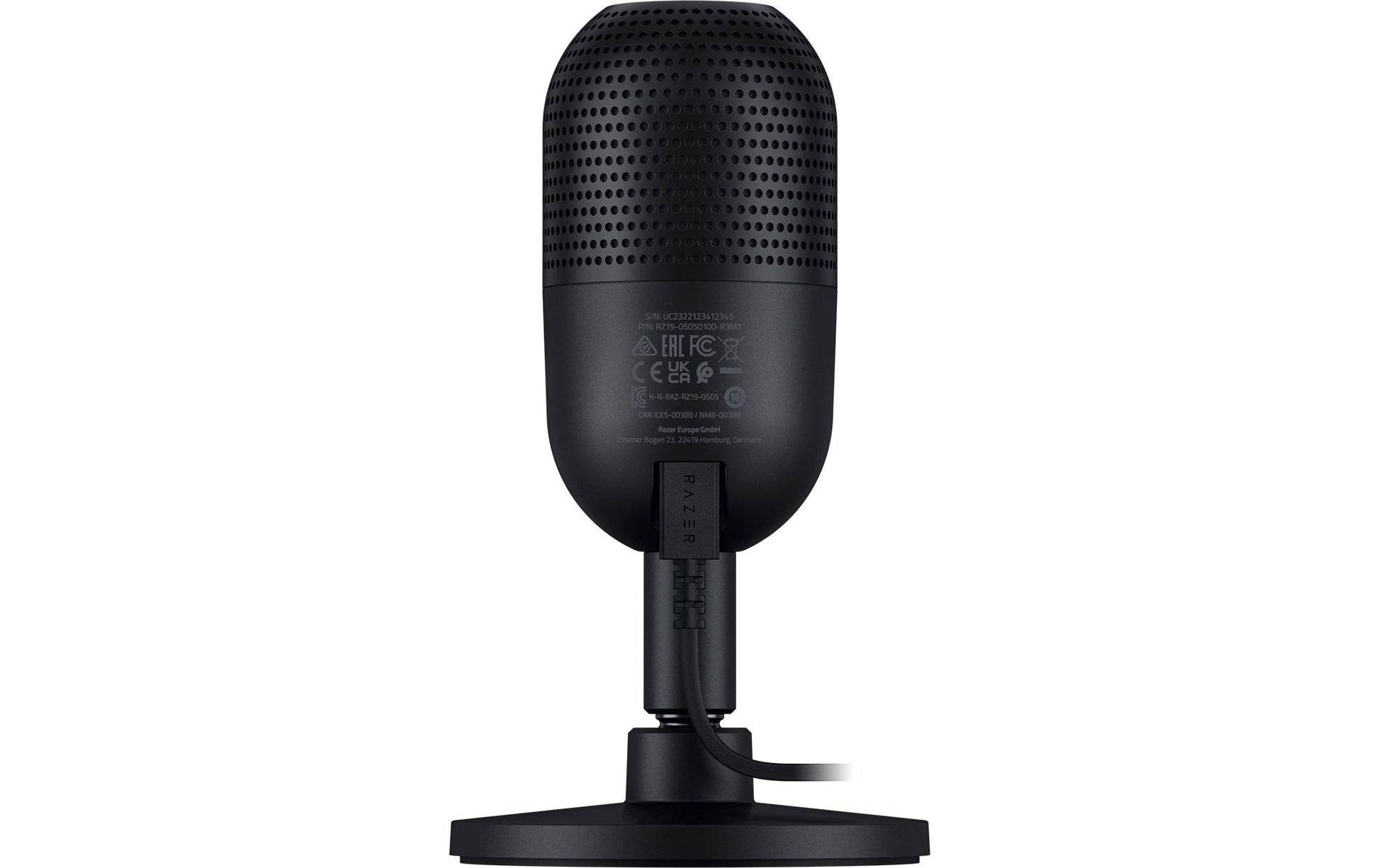 Razer Seiren V3 Mini – Tischmikrofon – USB-C, Superniere, 24 Bit/96 kHz – Schwarz