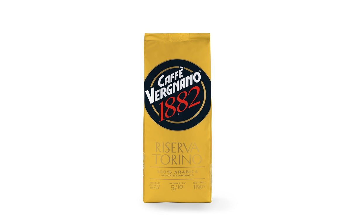 Caffè vergnano Riserva Torino Arabica – Kaffeebohnen – Café Crème, 100% Arabica, 1 kg