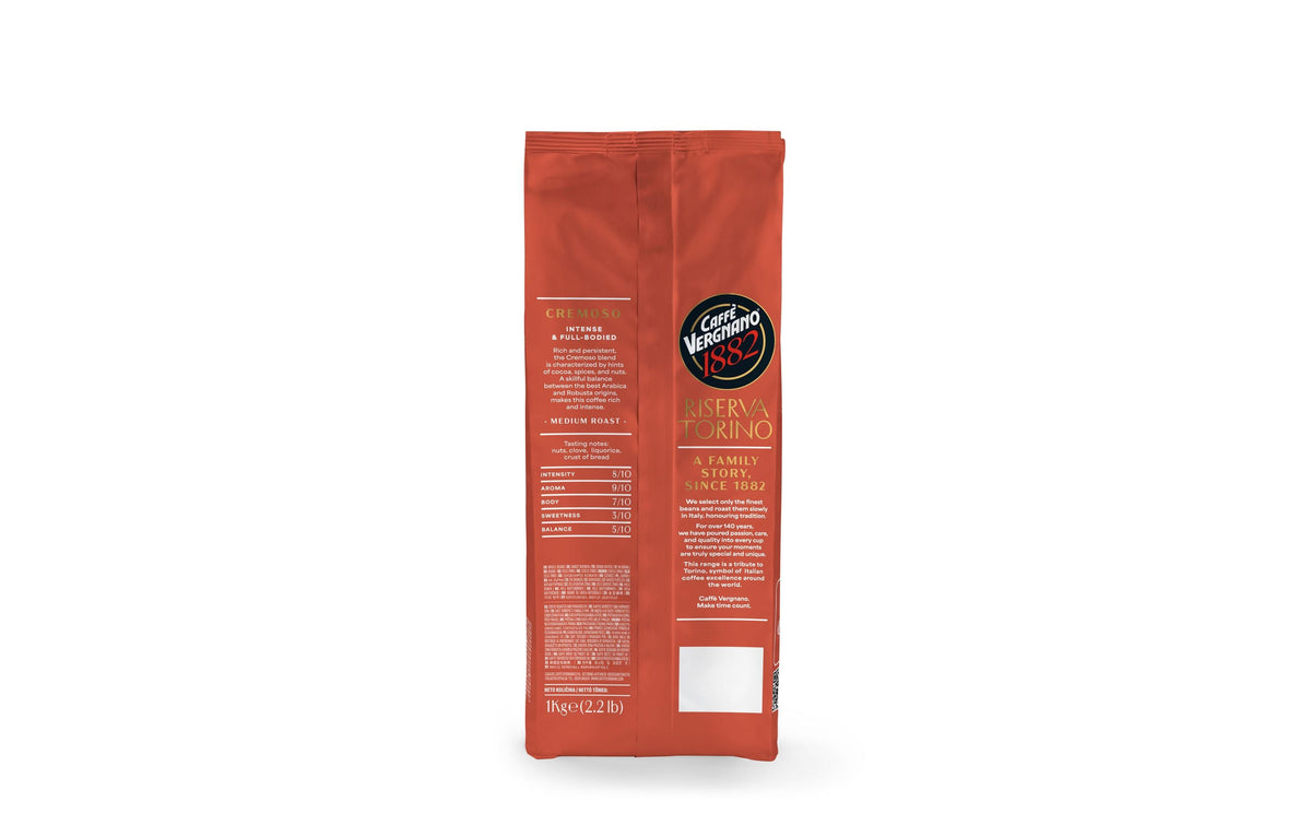 Caffè vergnano Riserva Torino Cremoso – Kaffeebohnen – Espresso, 1 kg