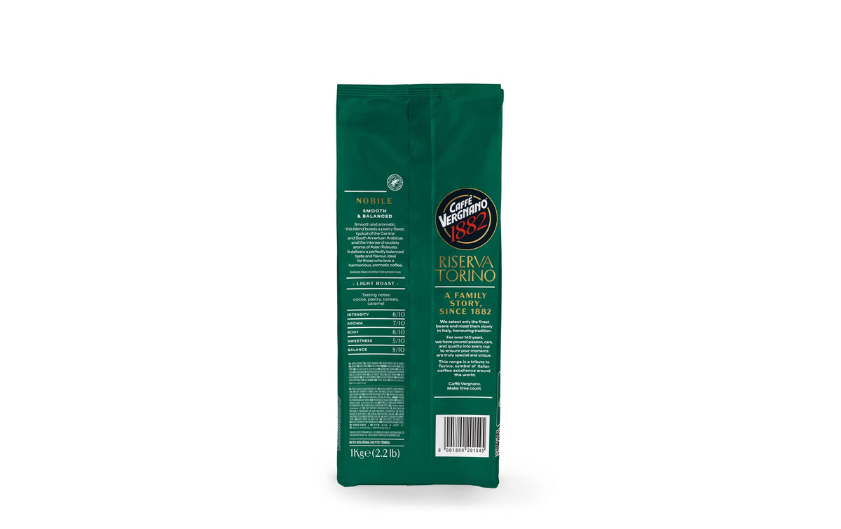Caffè vergnano Riserva Torino Nobile – Kaffeebohnen – Espresso, 1 kg