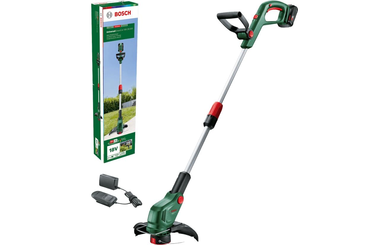 Bosch UniversalGrassCut Akku-Rasentrimmer – 18 V – Ø 260 mm – 2,0 Ah & Ladegerät – POWER FOR ALL