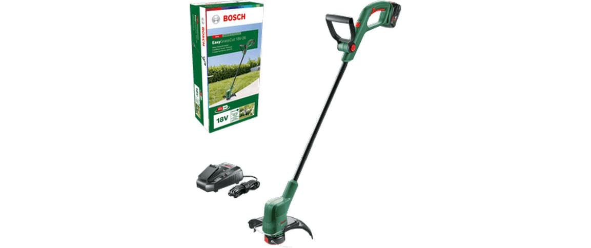 Bosch EasyGrassCut 18V-26 Akku-Rasentrimmer – 18 V – Ø 260 mm – 1×2,5 Ah & Ladegerät – POWER FOR ALL