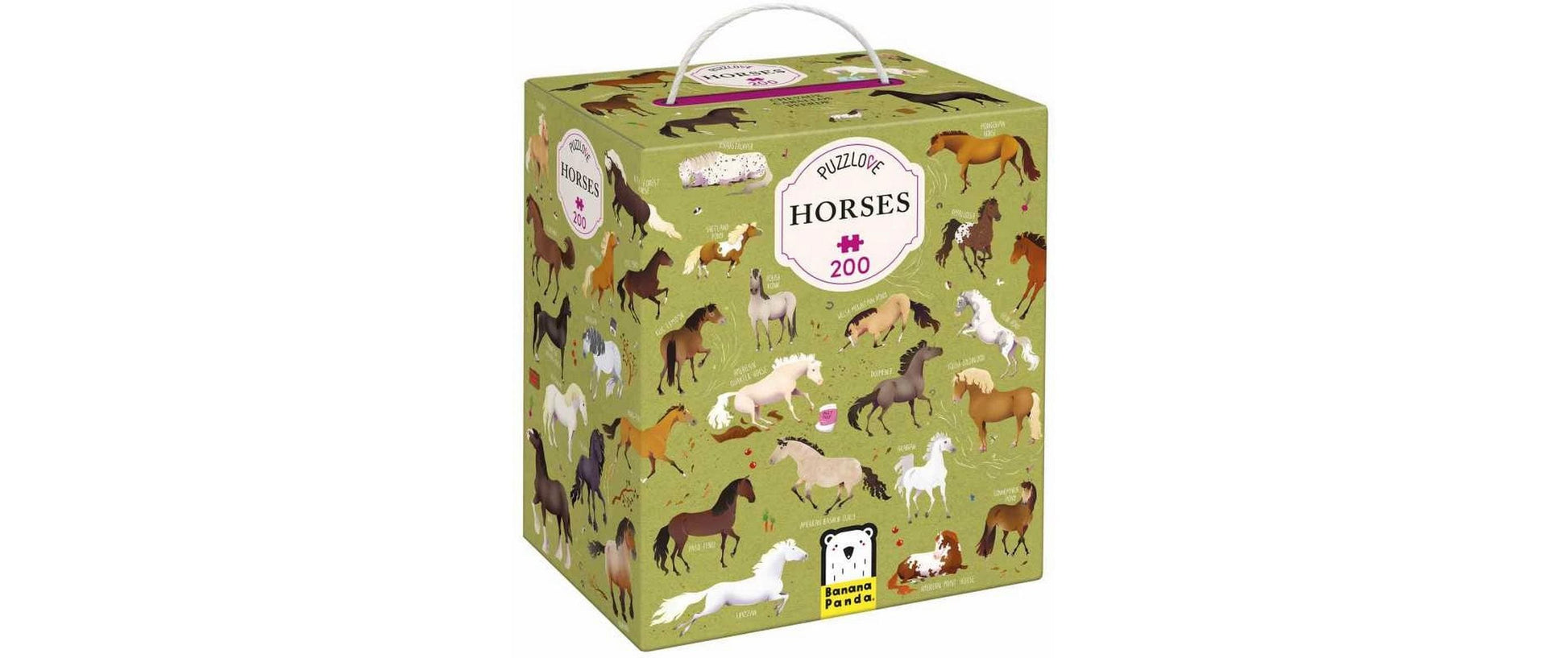 Banana panda Puzzlover Horses – Logikspiel, ab 7 Jahren, EN/mehrsprachig
