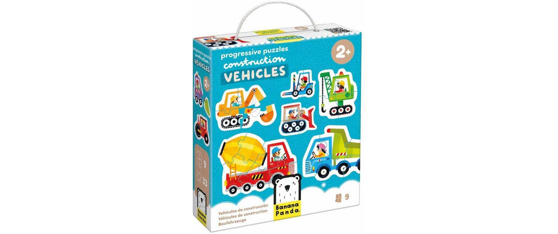 Banana panda Puzzle Fahrzeuge – 33 Teile – 19 × 16,5 cm – ab 2 Jahren