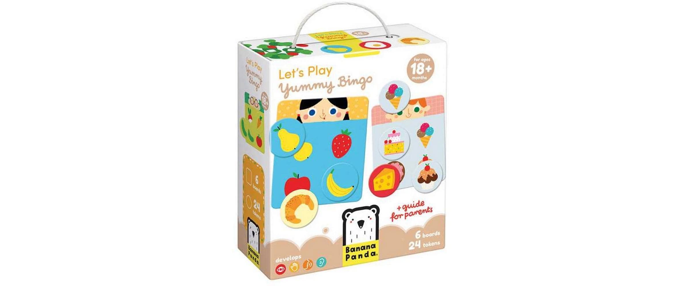 Banana panda Yummy Bingo – Lernspiel, 2–6 Spieler, ab 1,5 Jahren, 15 Min., EN/mehrsprachig