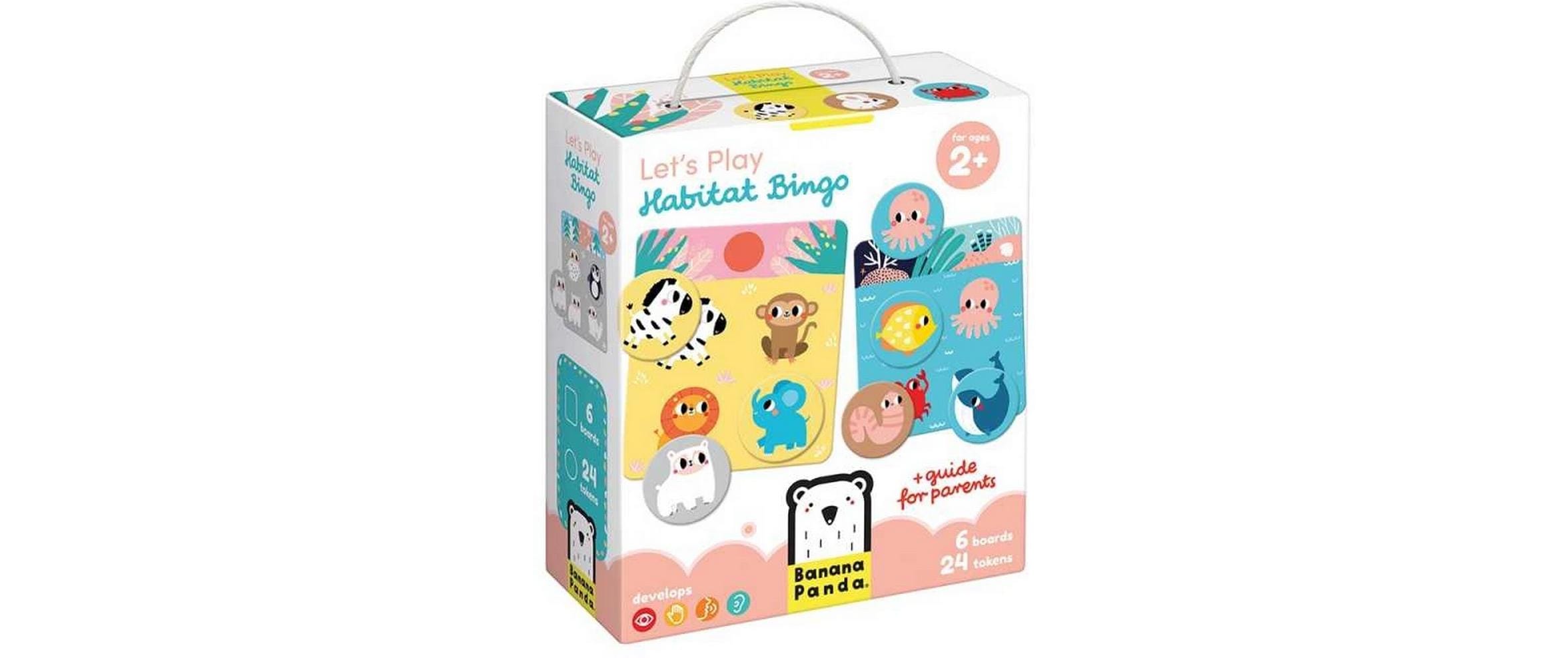 Banana Panda Habitat Bingo – Kartenspiel, 2–6 Spieler, ab 1,5 Jahren, 15 Min., EN/mehrsprachig