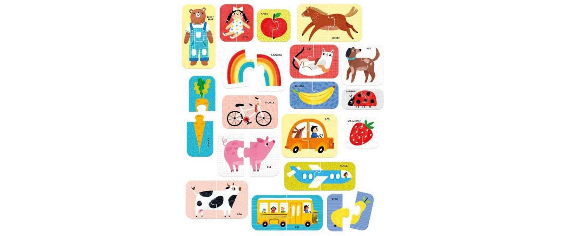Banana panda Puzzle Tiere – 18 Teile – ab 1,5 Jahren – Karton, Papier, Pappe