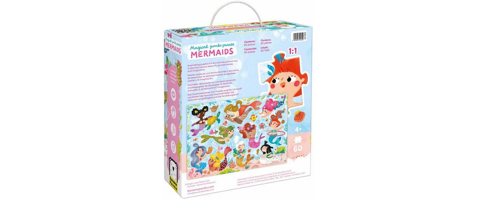 Banana panda Puzzle Märchen/Fantasy – 60 Teile – 68 × 48 cm – ab 4 Jahren