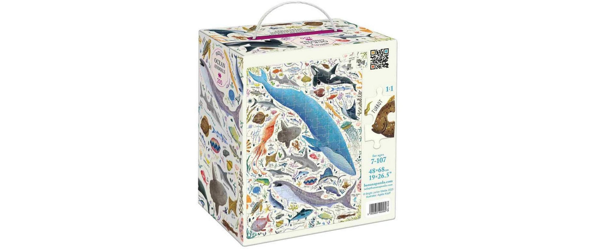 Banana panda Puzzle Puzzlover Ocean Tiere – Logikspiel, ab 7 Jahren, mehrsprachig