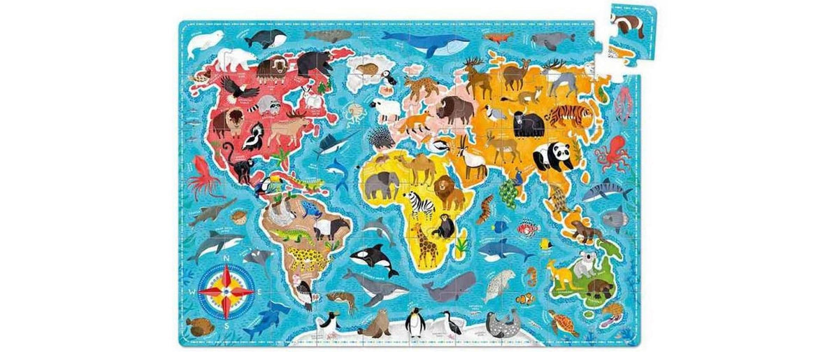 Banana panda Puzzle Puzzlover Tiere der Welt – Logikspiel, ab 4 Jahren, mehrsprachig