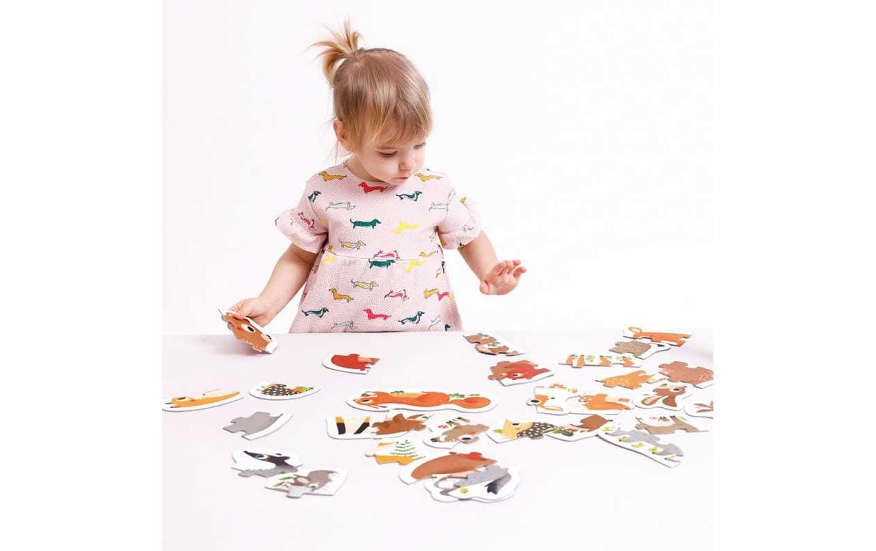 Banana panda Puzzle Tiere – 33 Teile – 19 × 16,5 cm – ab 2 Jahren – Karton