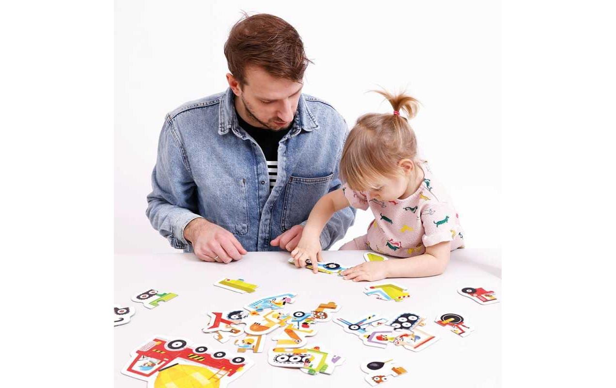 Banana panda Puzzle Fahrzeuge – 33 Teile – 19 × 16,5 cm – ab 2 Jahren