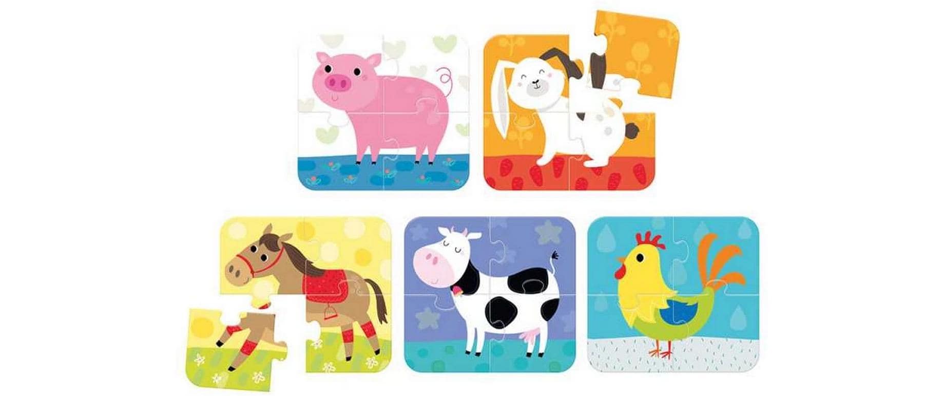 Banana panda Puzzle On-the-Go Animals – Logikspiel, ab 2 Jahren, DE/mehrsprachig