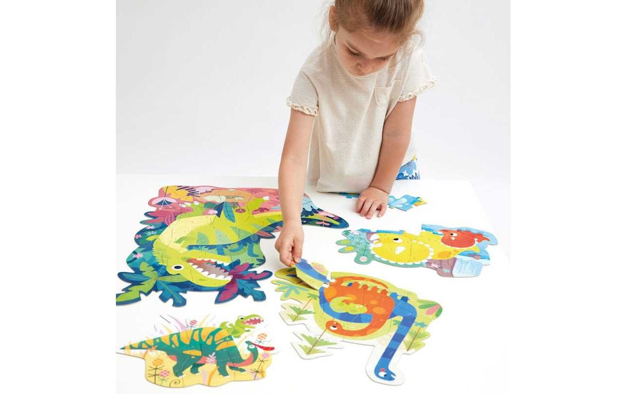 Banana panda Puzzle Hands at Play Dinosaurs – Logikspiel, ab 3 Jahren, EN/mehrsprachig