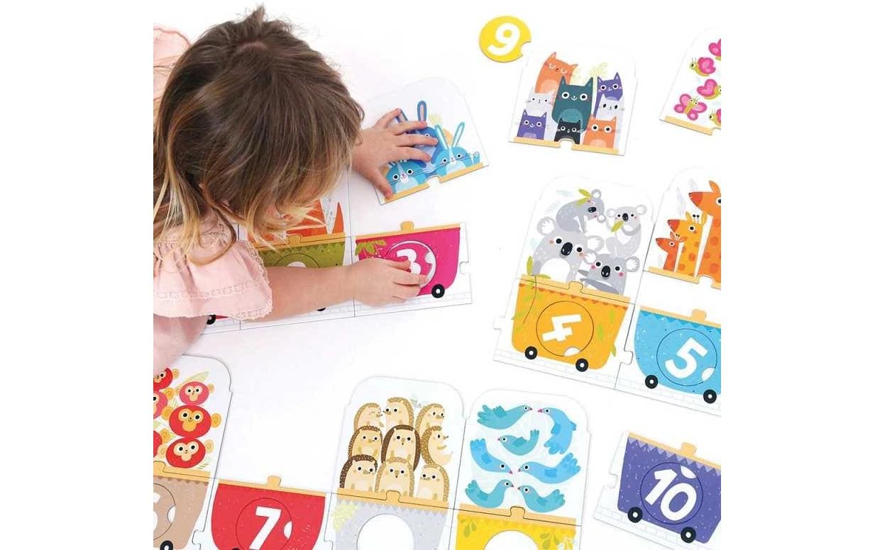 Banana panda Puzzle XL Make-a-Match Number Train – Logikspiel, ab 3 Jahren, EN/mehrsprachig