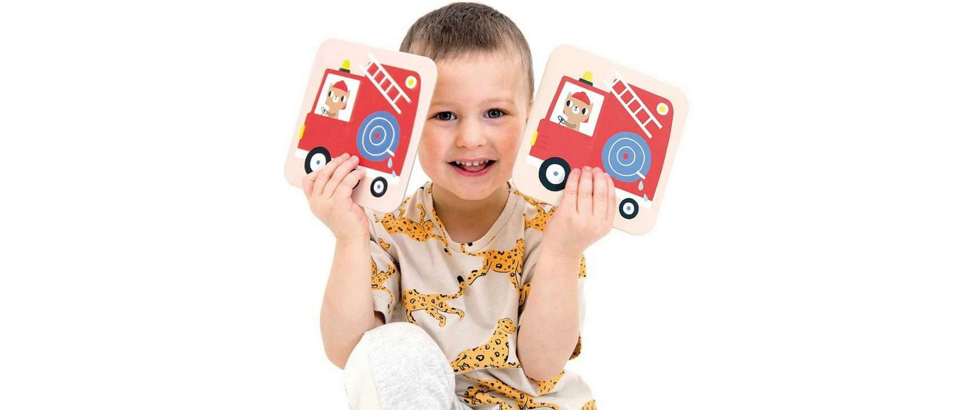 Banana panda Memory Vehicles Suuuper Size – Kartenspiel, 2–4 Spieler, ab 2 Jahren, 10 Min., EN/mehrsprachig