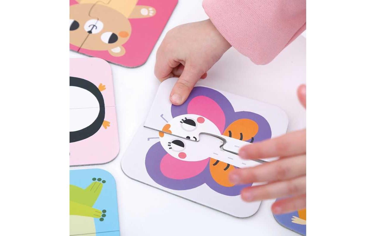 Banana panda Puzzle On-the-Go Halves Animals – Logikspiel, ab 1,5 J., EN/mehrsprachig