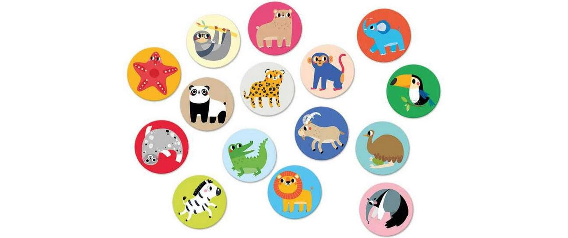 Banana panda Memory On-the-Go Wild Animals Reisespiel – Kartenspiel, 2–4 Spieler, ab 2 Jahren, 10 Min., mehrsprachig