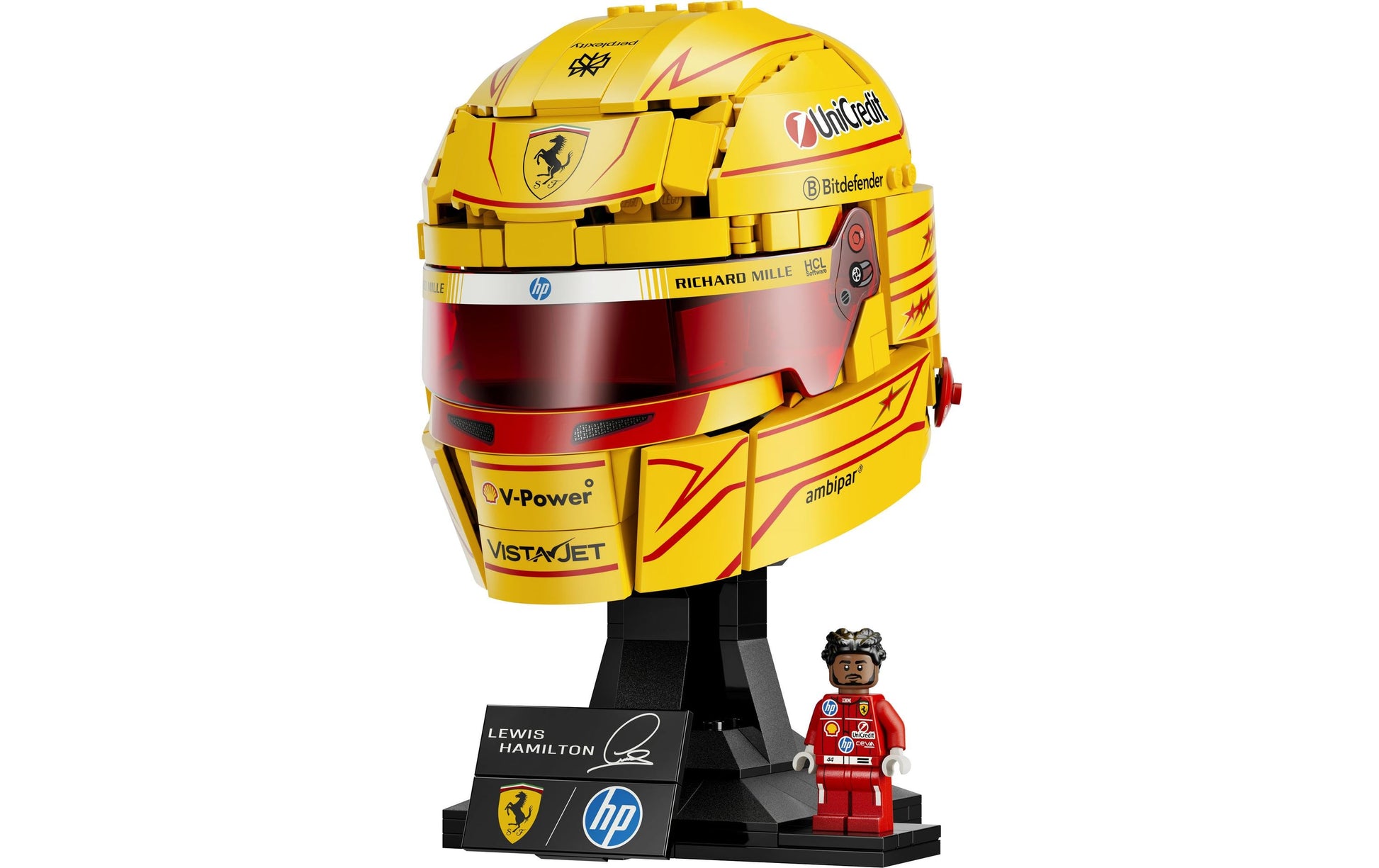 LEGO 3D Puzzle Lewis Hamilton Helm – 884 Teile – 26,2 × 7,1 × 38,2 cm – ab 14 Jahren