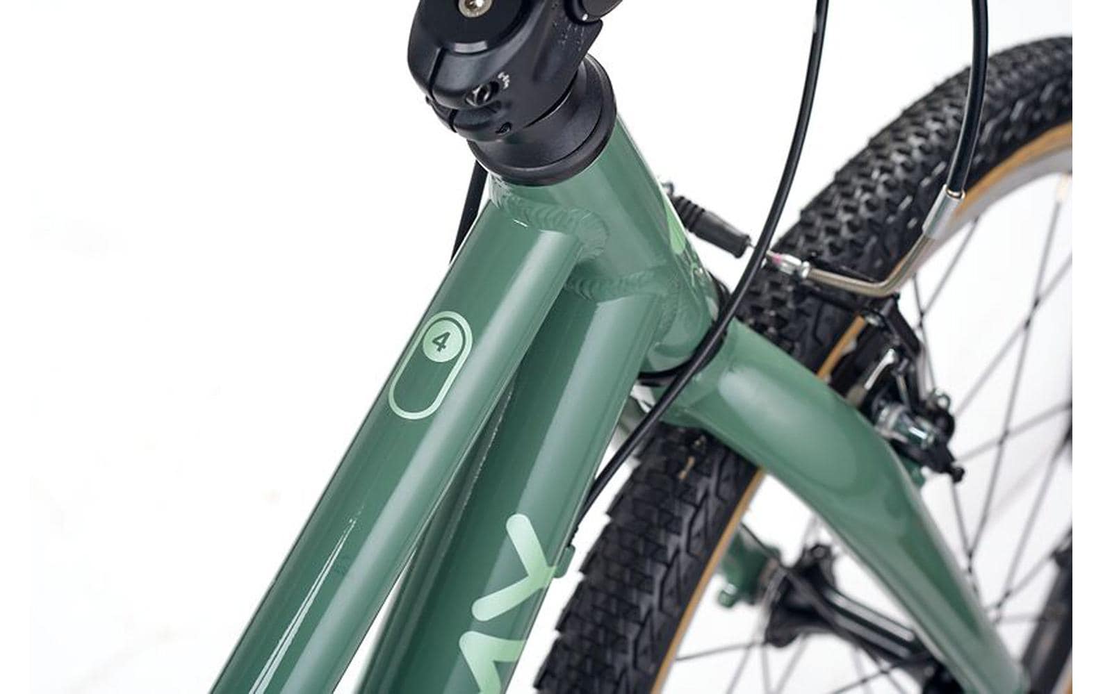 Academy Kinderfahrrad Grade 4 – Felgenbremse, höhenverstellbar (Lenker und Sitz) – 20" – Grün – Aluminium