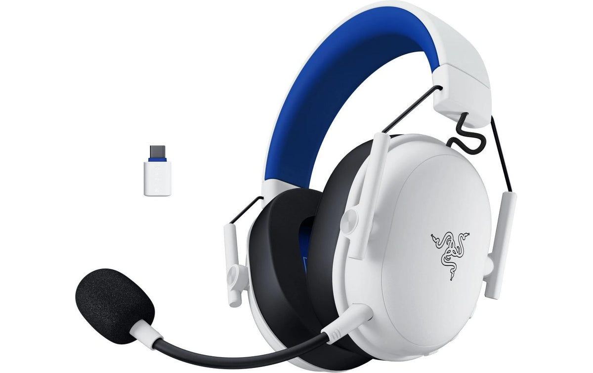 Razer BlackShark V3 X Hyperspeed Gaming-Headset – Over-Ear, Stereo, BT, USB-C, Weiss
